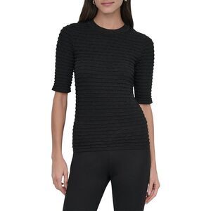 Dkny Womens Ruched Sweater, Black